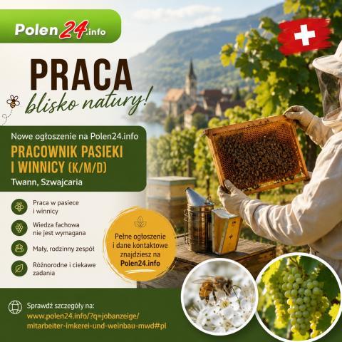 Pracownik pasieki i winnicy k/m/d